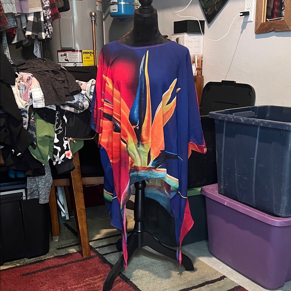 Colleen Lopez Colorful Abstract Women's Top
